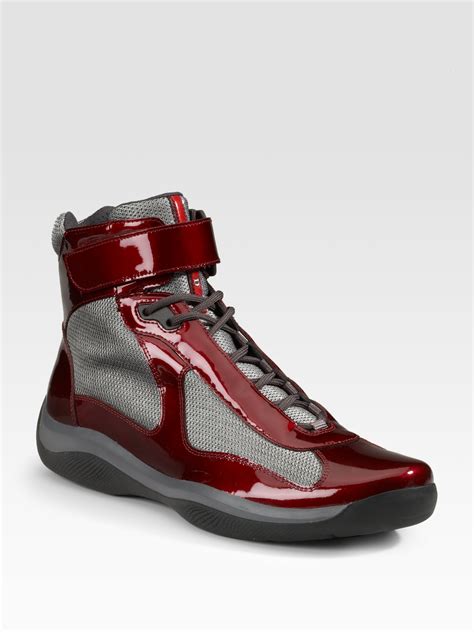 prada shoes women's sneakers|Prada high top sneakers women's.